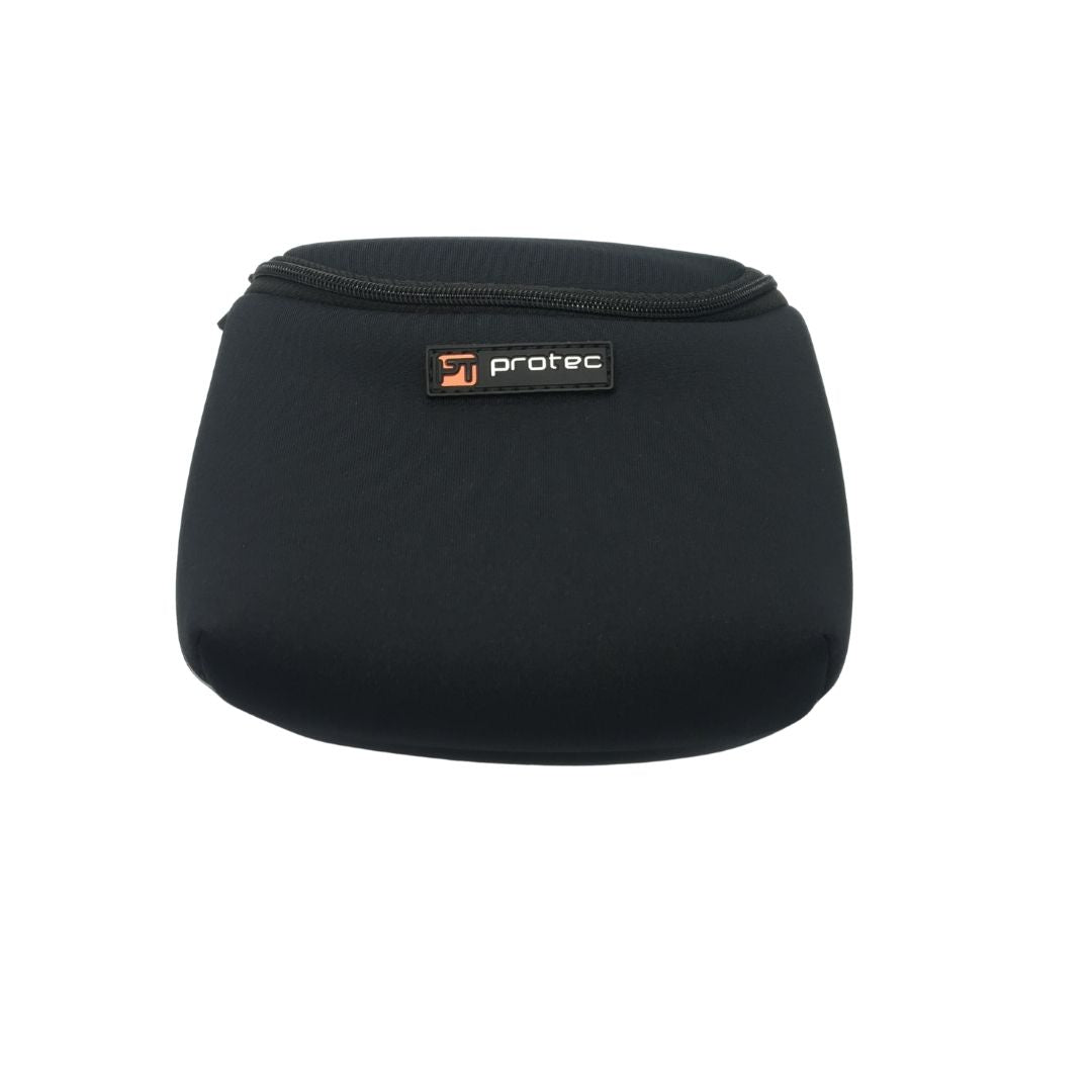 Protec Neoprene Mouthpiece Pouch For Tuba & Tenor Sax - Protective Case With Zipper (Black)