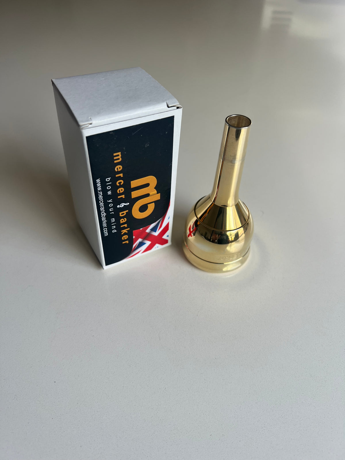 Mercer and Barker MB3 Tuba Mouthpiece Gold Plated