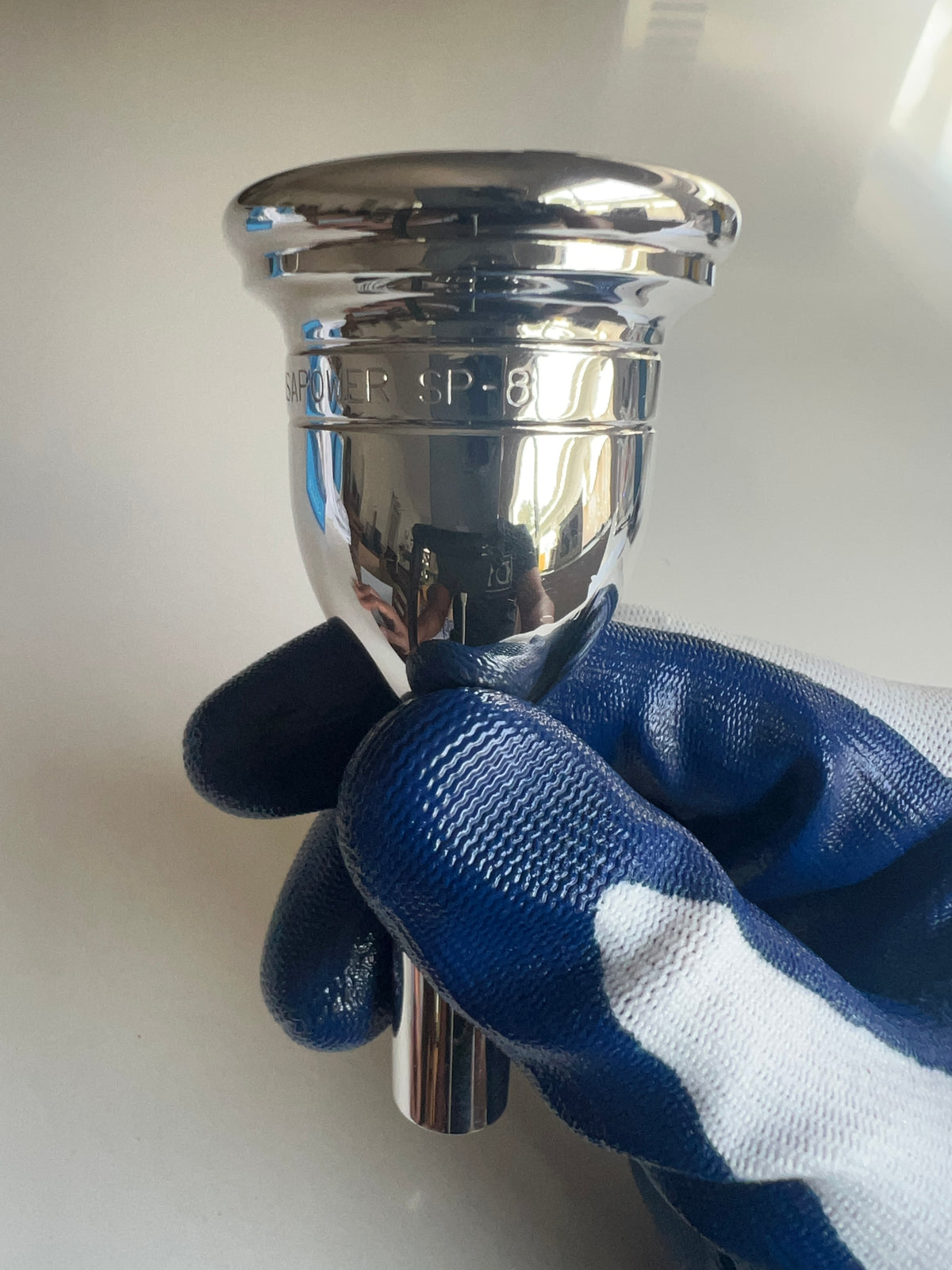 Robert Tucci Sousapower 8 Tuba/Sousaphone Mouthpiece Silver