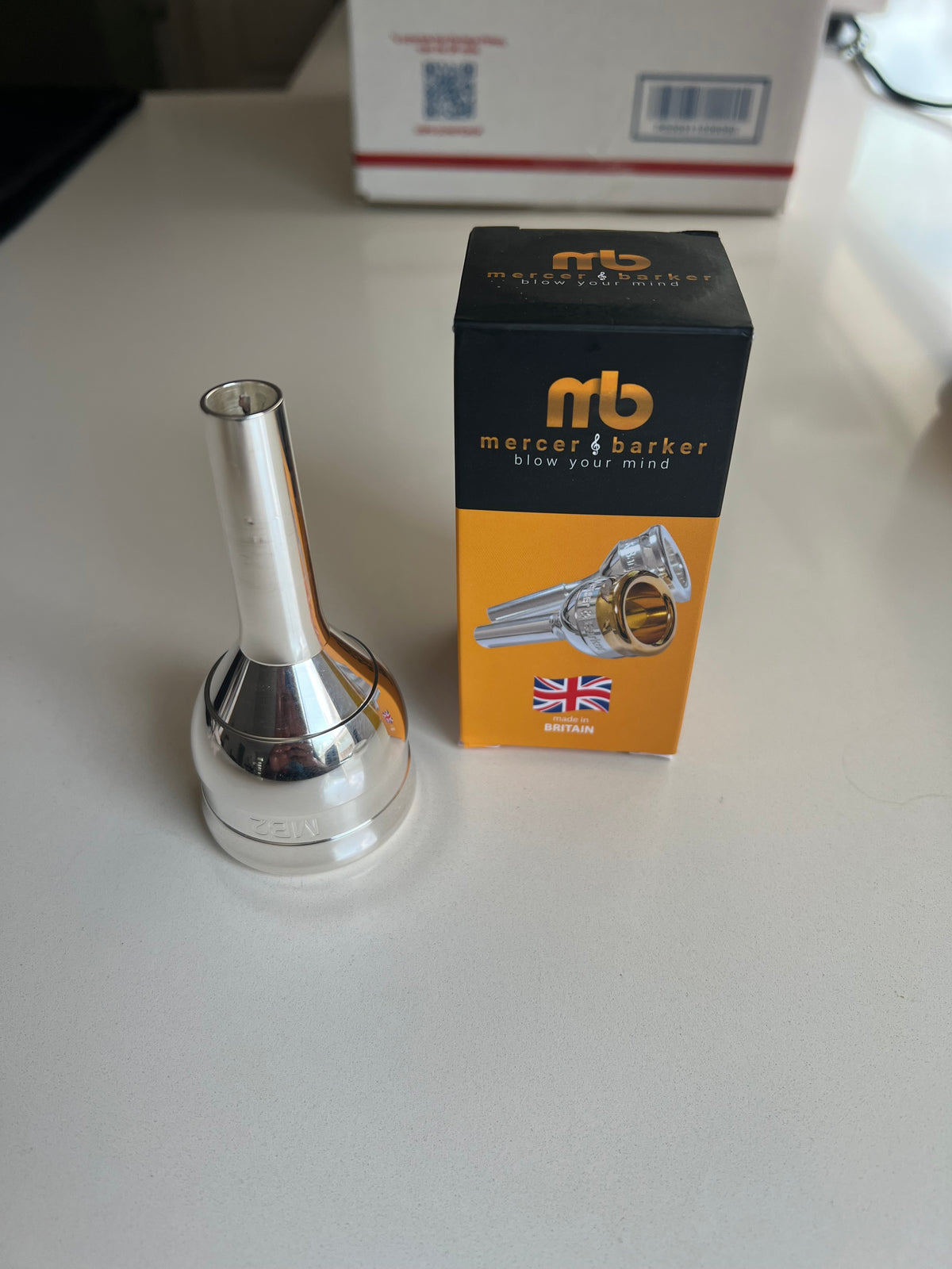 Mercer and Barker MB2 Tuba Mouthpiece Silver Plated