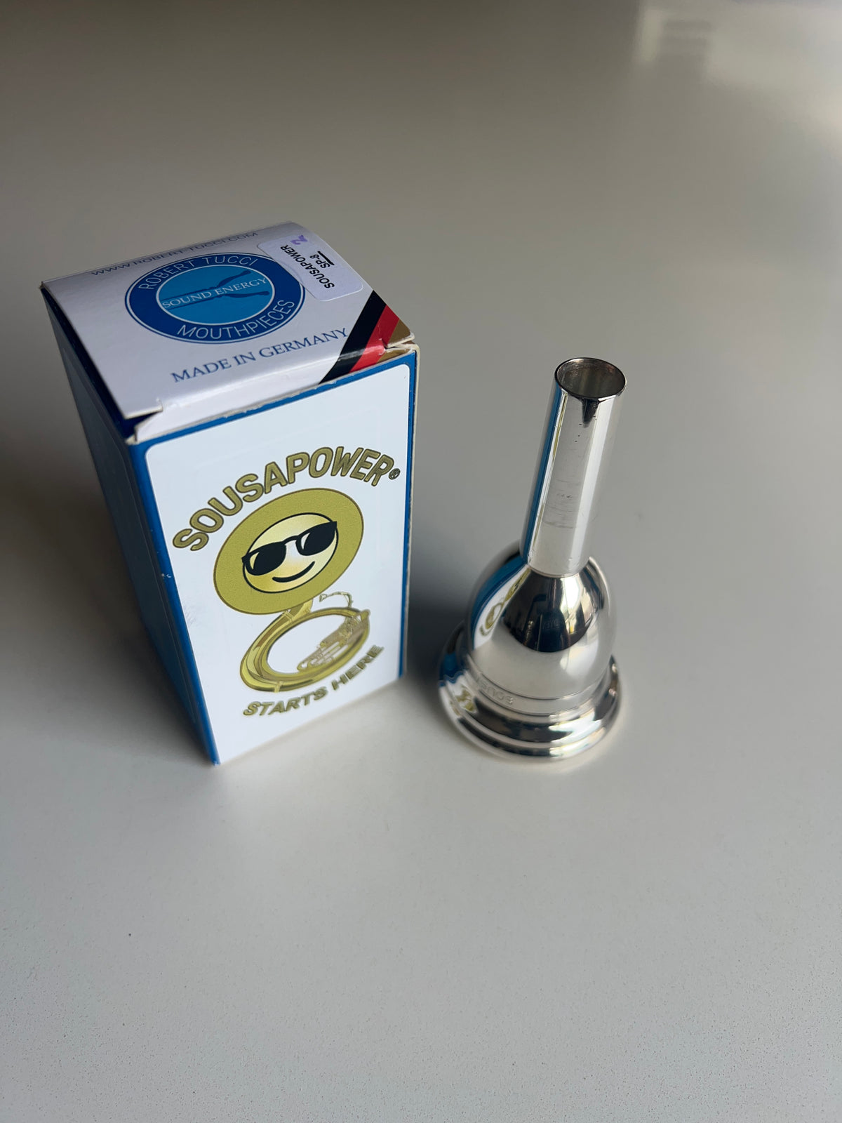 Robert Tucci Sousapower 8 Tuba/Sousaphone Mouthpiece Silver