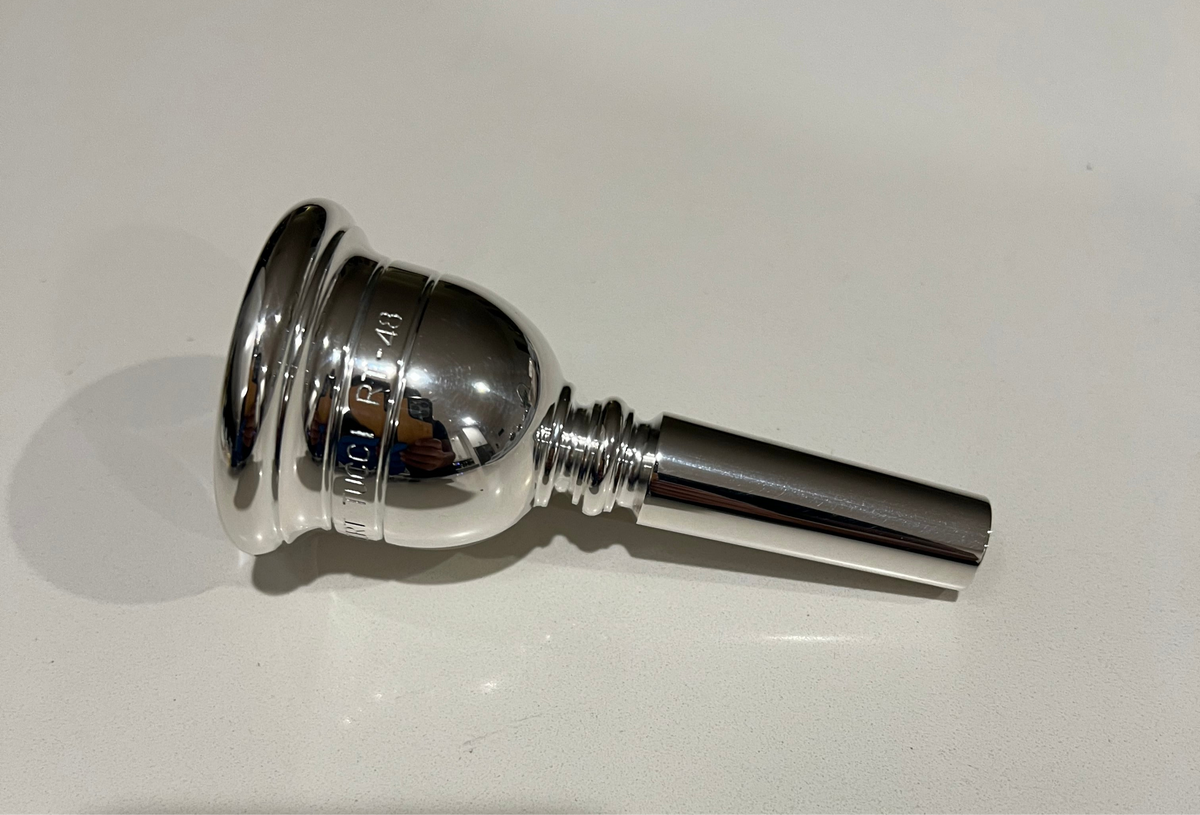 Silver Robert Tucci RT-48 Tuba Mouthpiece