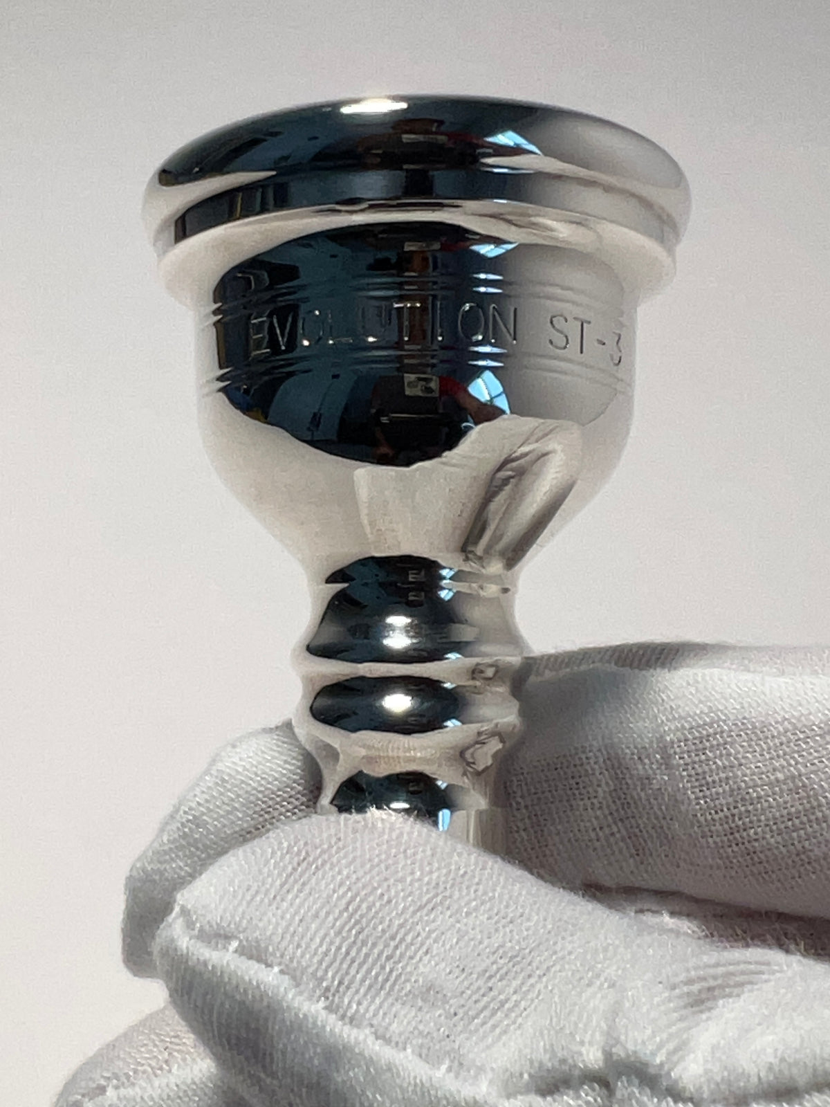 Robert Tucci Evolution Tuba Mouthpiece ST-3 - Silver Plated Tester Model