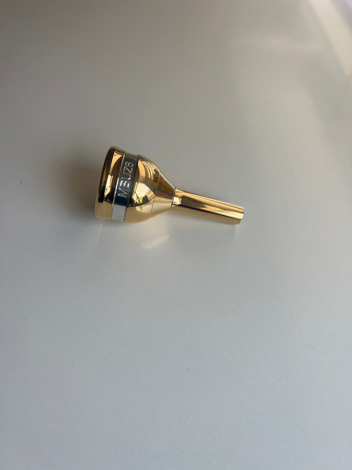 Mercer and Barker Silver and Gold MBUZ 6 Goliath Tuba Mouthpiece