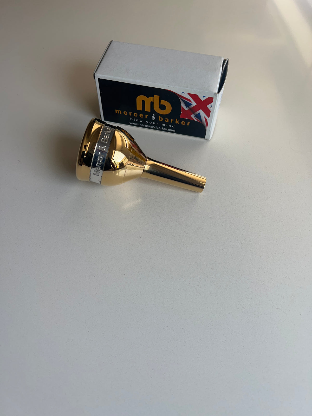 Mercer and Barker Silver and Gold MBUZ 6 Goliath Tuba Mouthpiece