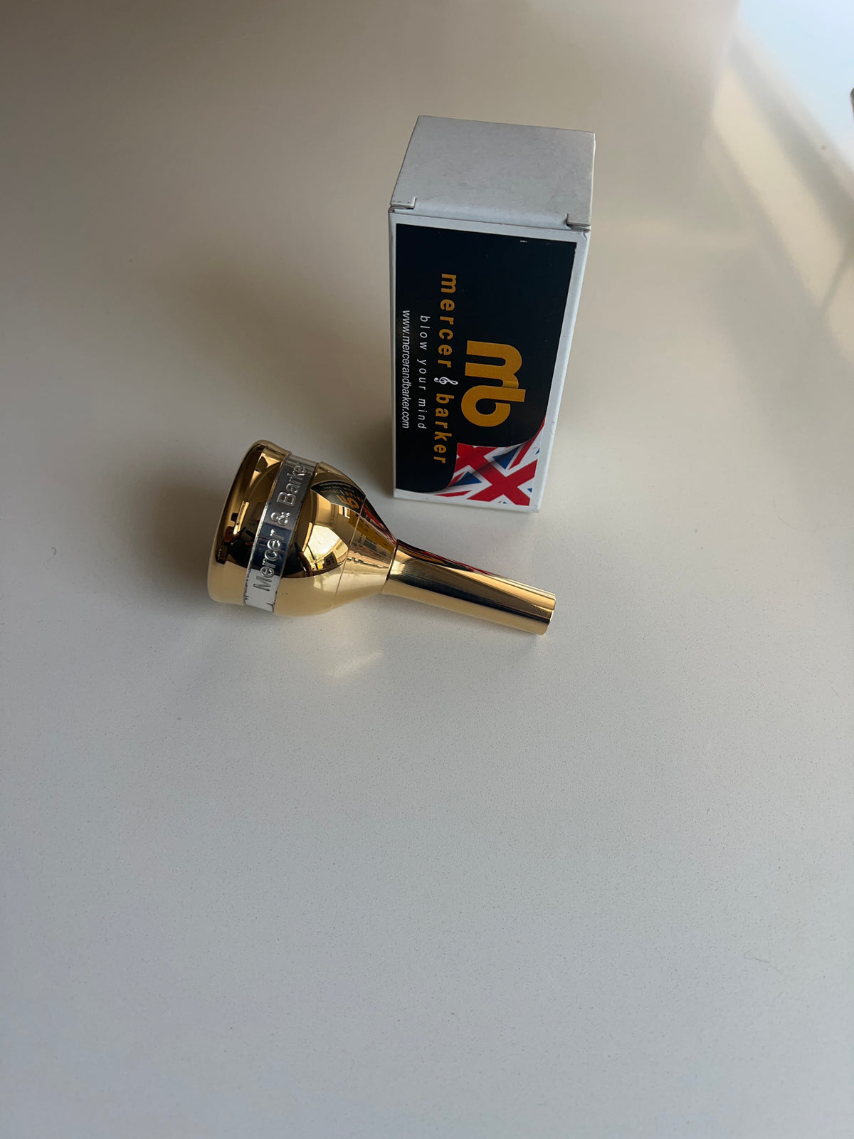 Mercer and Barker Silver and Gold MBUZ 6 Goliath Tuba Mouthpiece