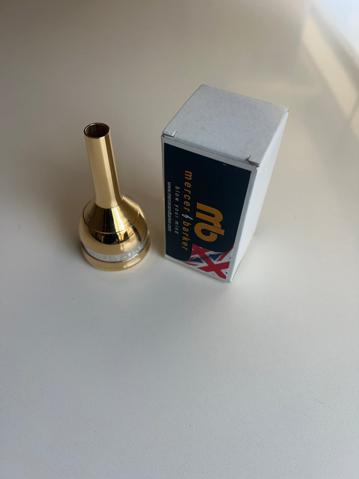 Mercer and Barker Silver and Gold MBUZ 6 Goliath Tuba Mouthpiece