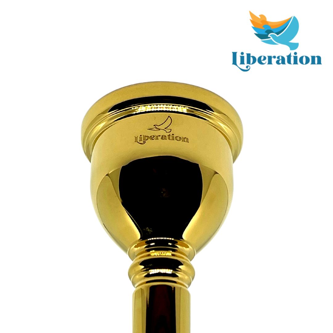 Missmore Silver Plated Tuba Mouthpiece - Premium Brass Mouthpiece For Rich Sound & Comfort